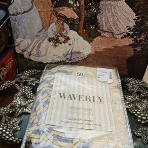 WAVERLY Fairfield Valance Window NEW Unopened Buttercream 78"W x 14"L.